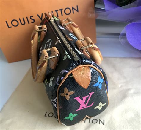 louis vuitton multicolor mini speedy black|louis vuitton speedy nano bag.